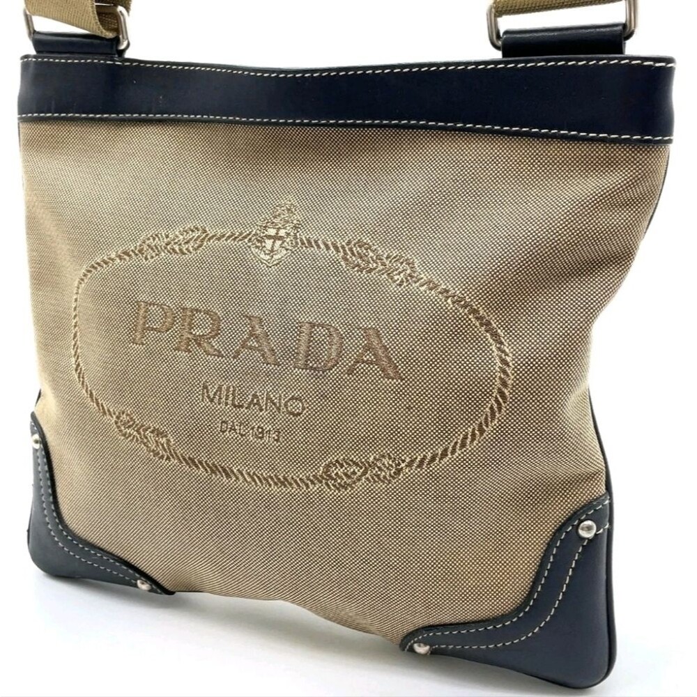 PRADA Jacquard Logo Crossbody/Messenger Bag - Picture 5 of 16